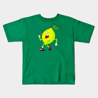 Angry Yellow Lemon Kids T-Shirt